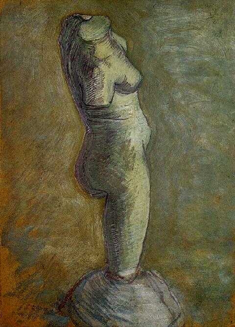 Van Gogh (1853-1890), statuette de femme en platre - torse 6.JPG